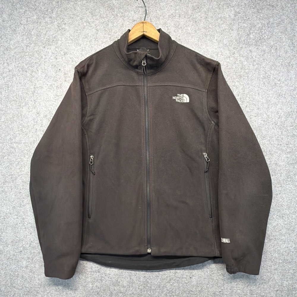 The North Face Windwall Fleece Jacket Black‎ Medium Full Zip Outdoor Warm Layer